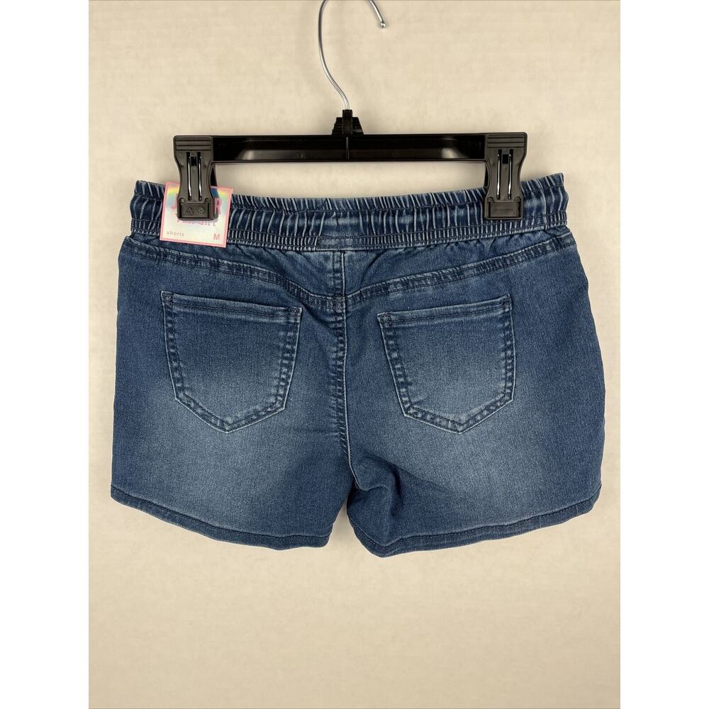 YMI Denim Jogger Shorts Girls Size Medium Blue Advanced Stretch Pockets - Picture 4 of 10